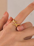 Golden Mirage Ring Stack