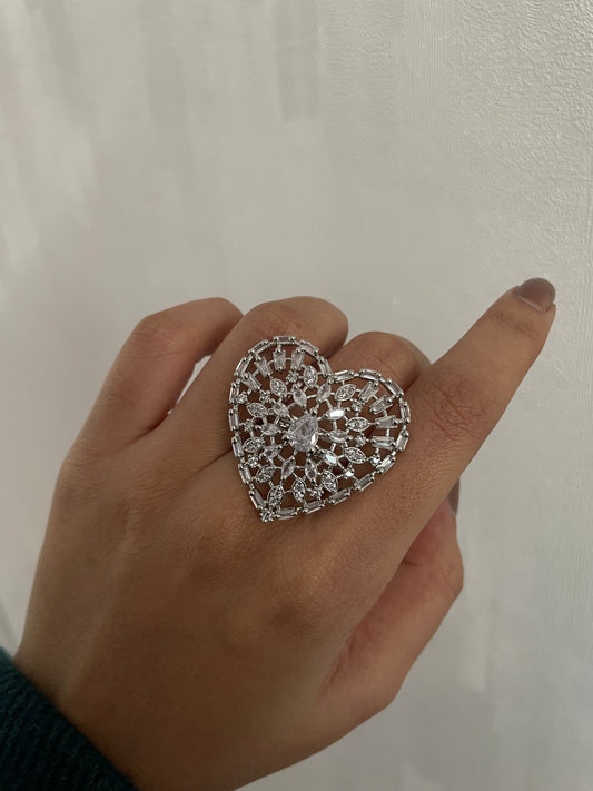 Blushing Love Elegance AD Ring