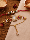 Chand Kundan Watch Bhaiya Bhabhi Rakhi Combo