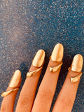 Bombshell Nail Ring Gold