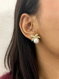 Pearl Bow Promise Earrings