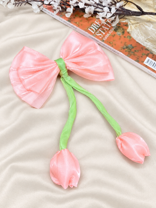 Tulip Bow Hair Clip