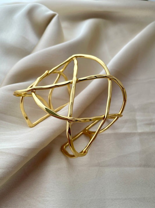 Gold Glamour Cuff Bracelet