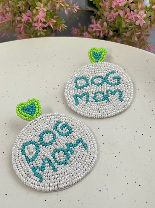 Dog Mom Beaded Earrings