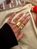 Minted Golden Ring Stack