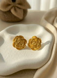 Golden Rose Earrings