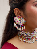 Shell Shringar Multi Beaded Choker Set