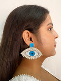 Nazar Raksha Beaded Earrings