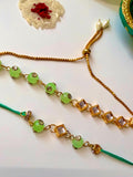 Mint Khundan Bhaiya Bhabhi Rakhi Combo