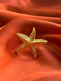 Golden Starfish Ring