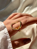 Three Tone Spark Ring