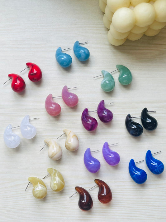 Marble Chunky Earrings