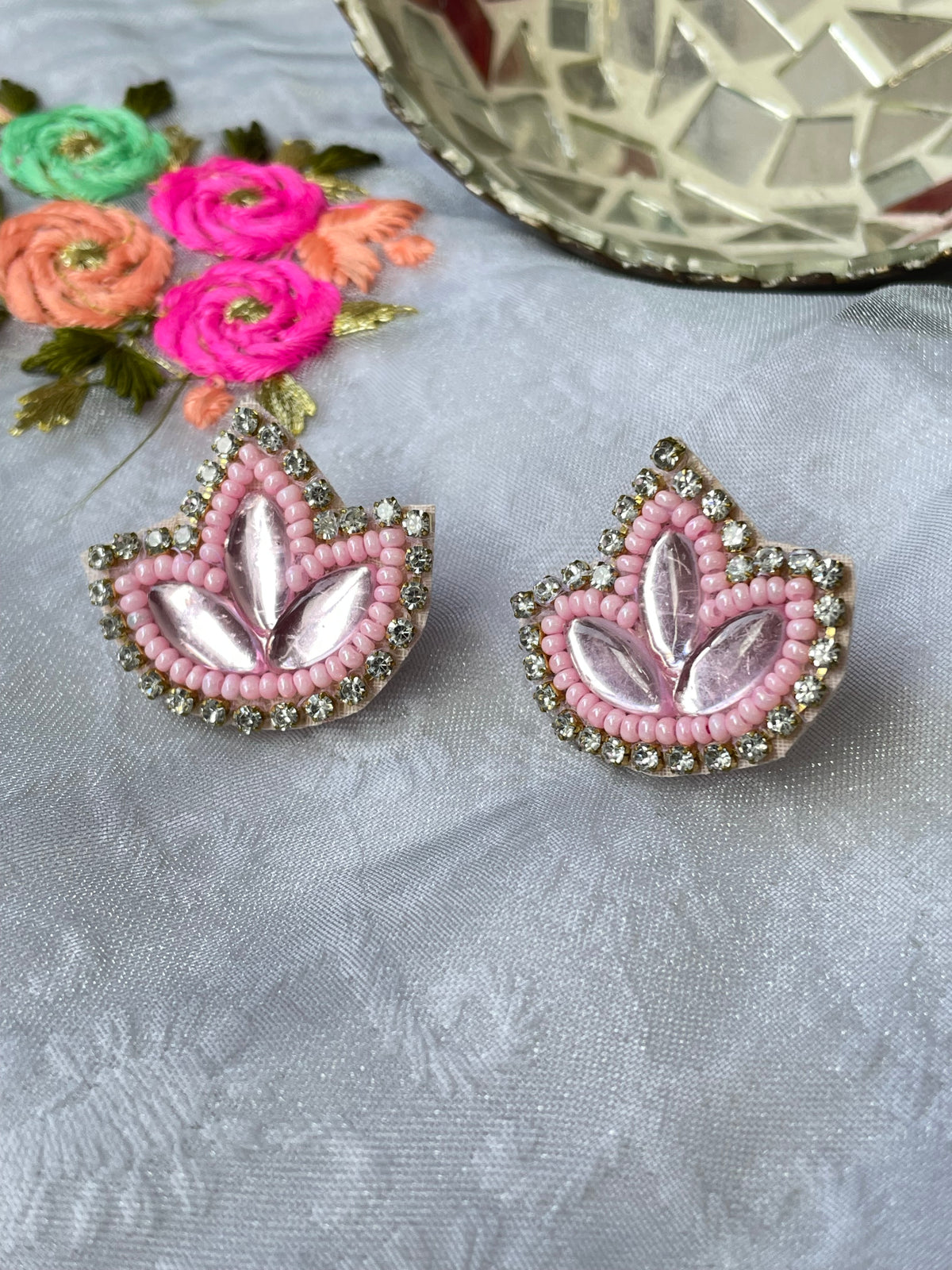 Deep Beaded Earrings