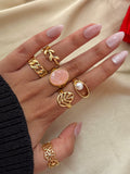 Quiet Bloom Ring Stack