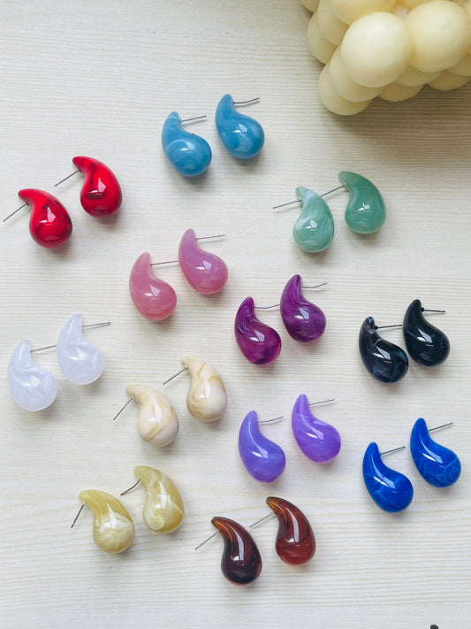 Marble Chunky Earrings