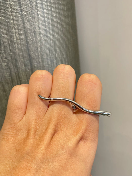 Wavelength Silver Ring