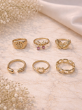 Golden Signature Ring Stack