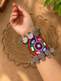 Rajwadi Mirror Cuff Bracelet