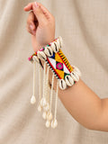 Boho Shell Mirror Cuff Bracelet