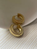 Golden Glow Hoop Earrings