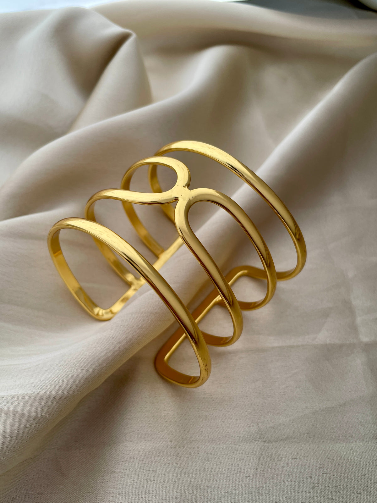Gold Couture Cuff Bracelet