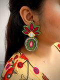 Karva Mirror Beaded Earrings
