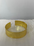 Beaten Brass Cuff Bracelet