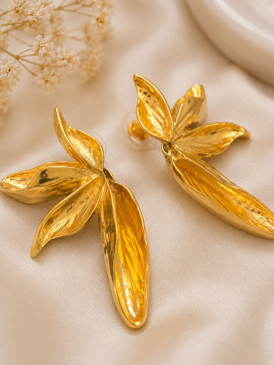 Golden Flux Earrings