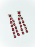 Royal Ruby Drop Earrings