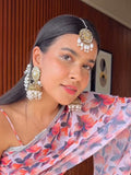 Swarnika Pearl Earrings Mangtika Set