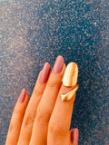 Bombshell Nail Ring Gold