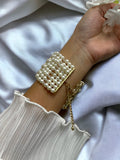 Pearly Layered Wrap Bracelet