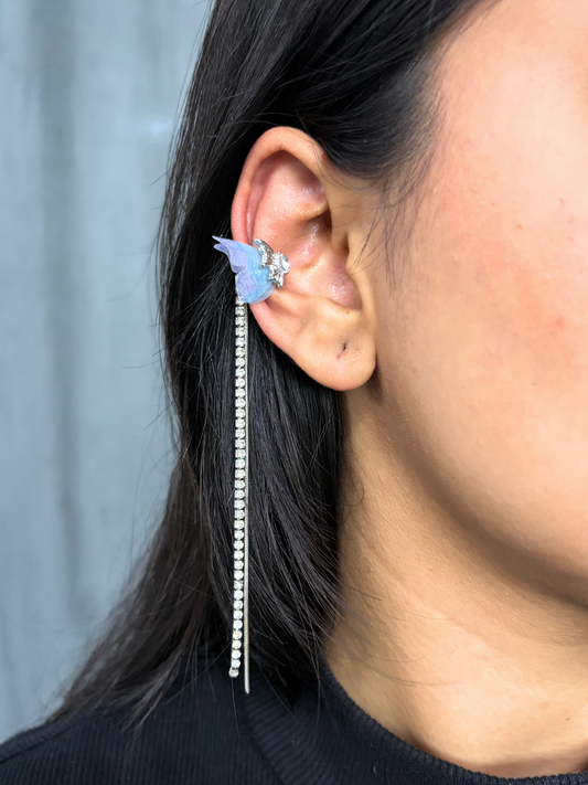 Blue Flutter Earcuff