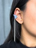 Blue Flutter Earcuff