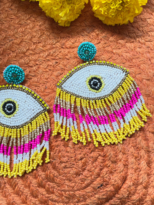 Shakti Tassel Beaded Earrings
