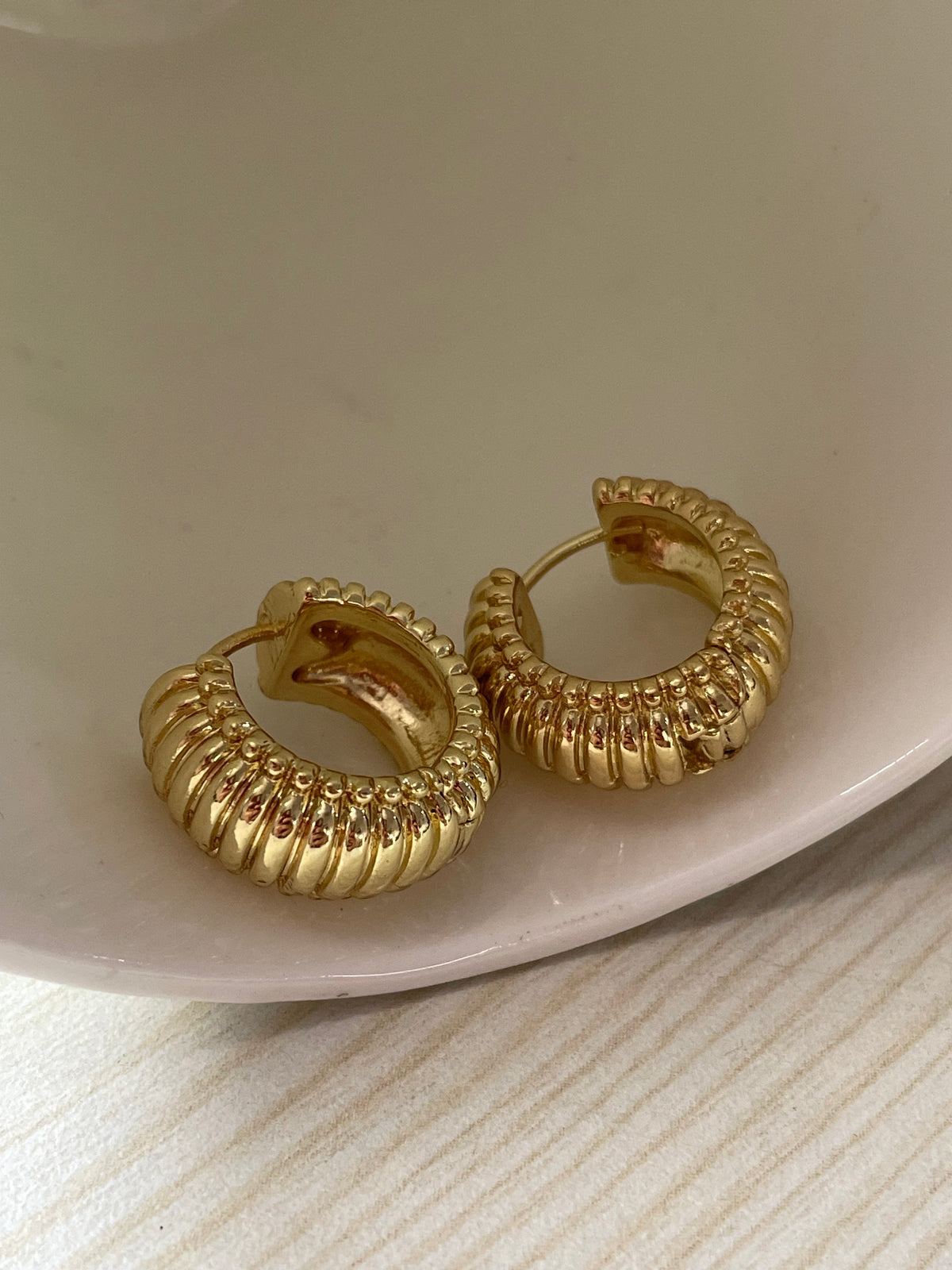 Golden Glow Hoop Earrings
