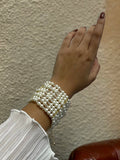 Pearly Layered Wrap Bracelet