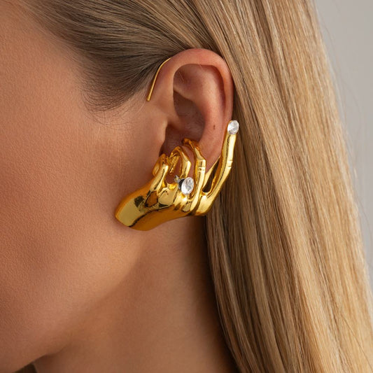 Goddess Hand Sculpture Earcuff