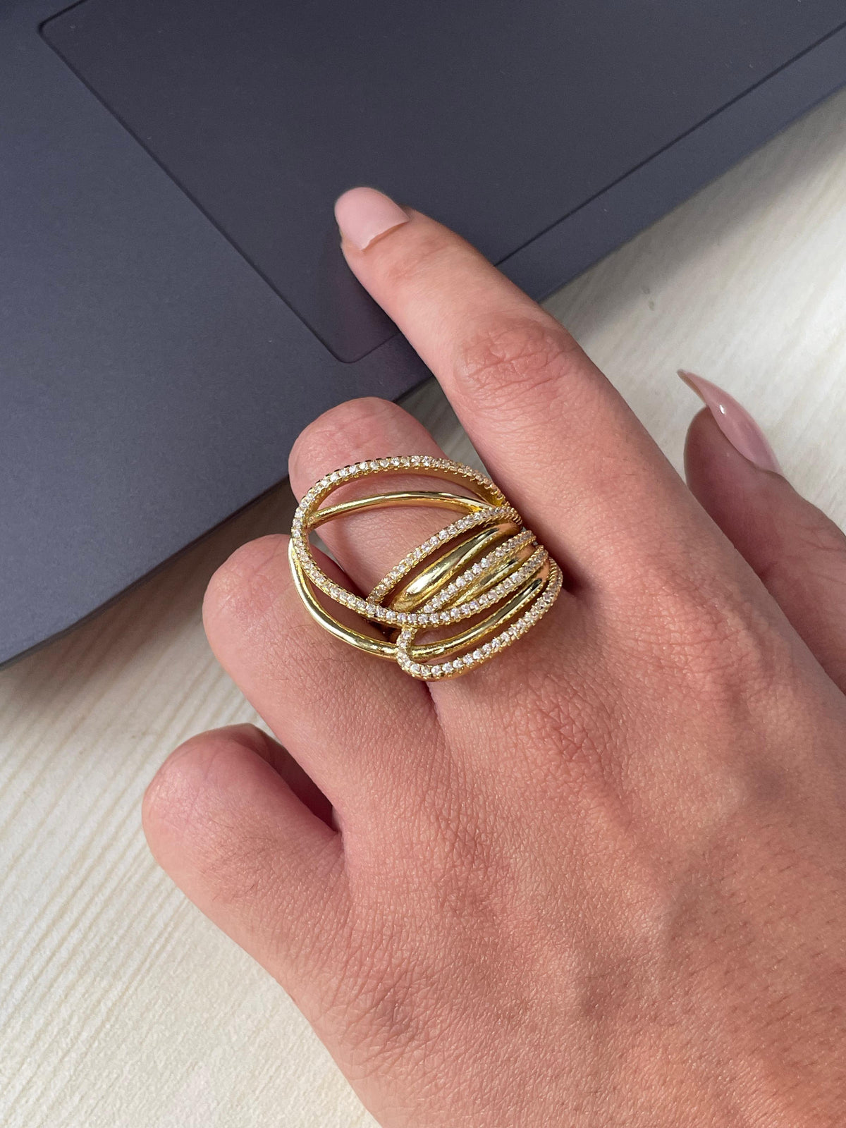 Spring Gem Stone Ring