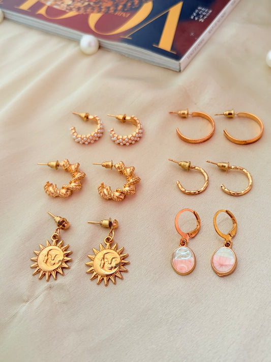 Solar Glow Hoops Combo