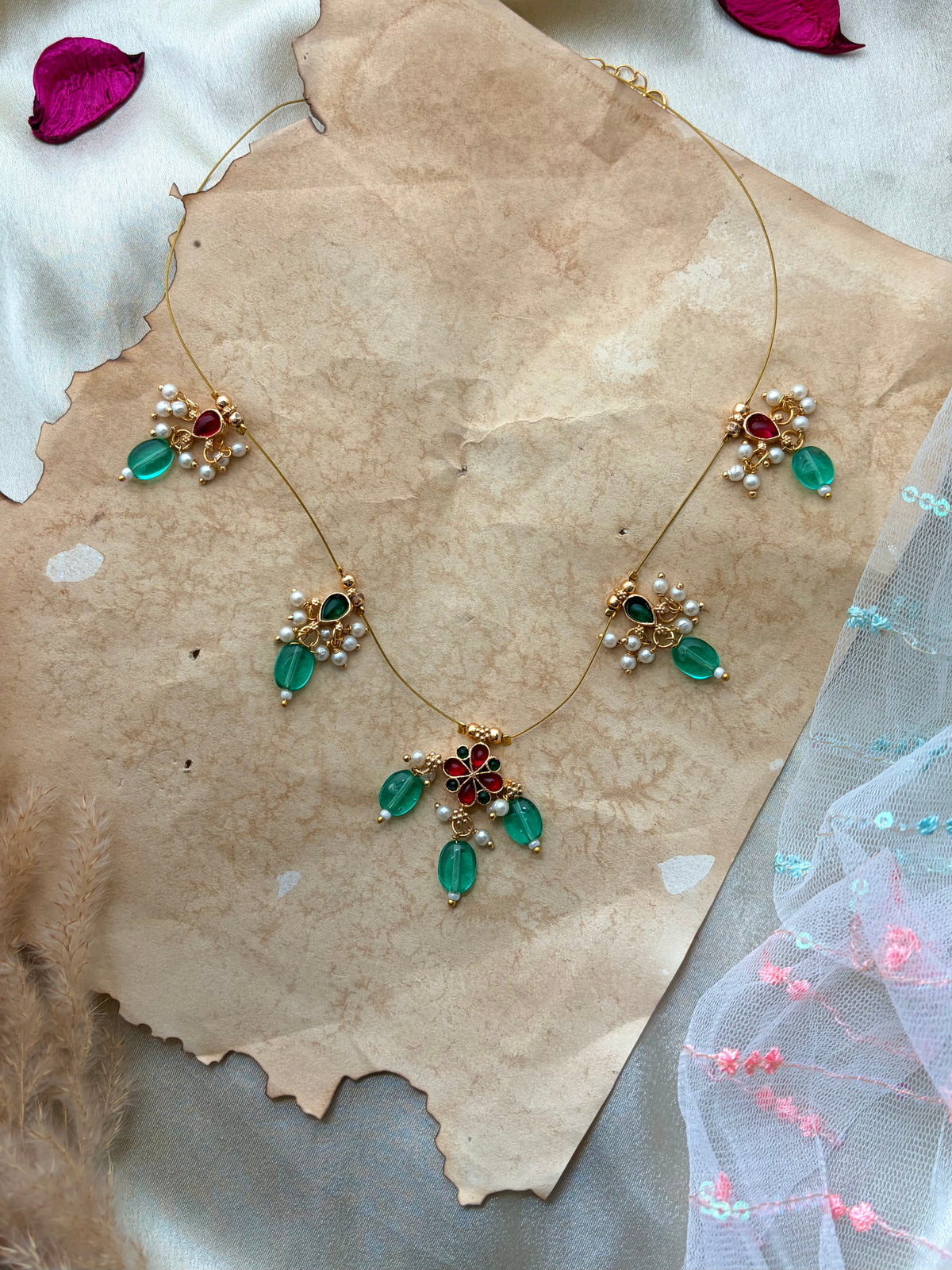 Vrinda Kundan Necklace