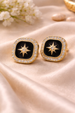 Noir Compass Earrings