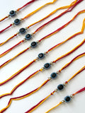 Set Of 10 Evil Eye Rakhi Combo