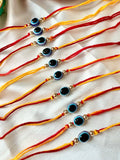 Set Of 10 Evil Eye Rakhi Combo