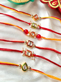 Set-Of-6-Pearl-Kundan-Rakhi-Combo