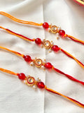 Set Of 4 Pearl Rakhi Combo