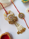 Ghungroo Grace Bhaiya Bhabhi Rakhi Combo