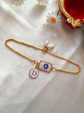Initial Rakhi Bracelet