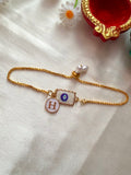 Initial Rakhi Bracelet