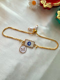 Initial Rakhi Bracelet